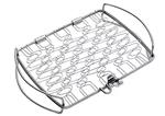 Q1000 grill parts: Fish/Veggie Basket - Stainless Steel - (11in. x 8in. x 2-1/4in.) (image #3)