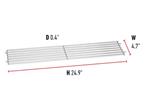 grill parts: Warming Rack - Chrome Plated - 25in. x 4-3/4in. (image #2)
