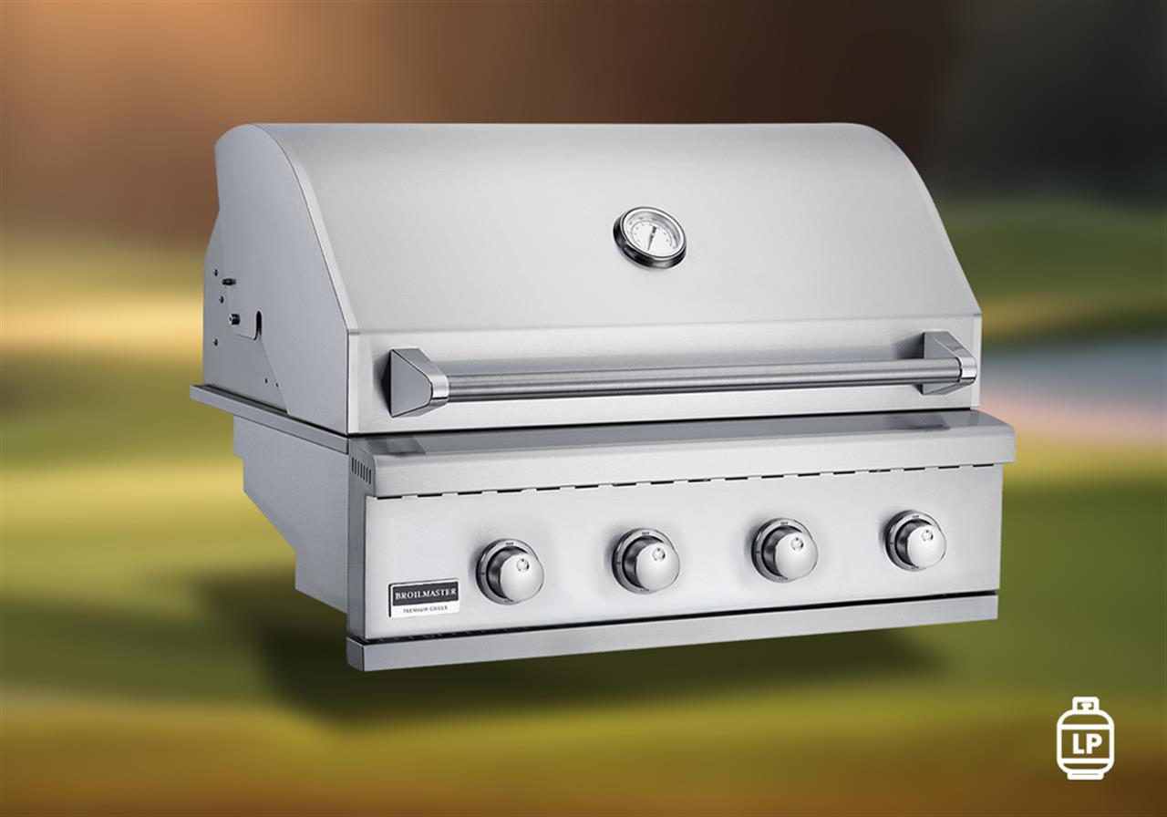 Parts for Gas & Charcoal Grills Grills: Broilmaster Stainless Steel B-Series Essentials Pro Edition 32in. Gas Grill Head (Propane)