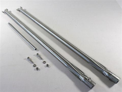 grill parts: Tube Burner and Flame Crossover Set - 3pc. - Stainless Steel