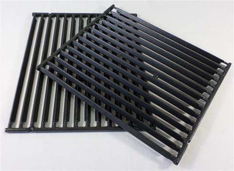 grill parts: 15-1/8" X 25-1/2" Two Piece Cast Iron Cooking Grate Set, Broil King Signet And Crown