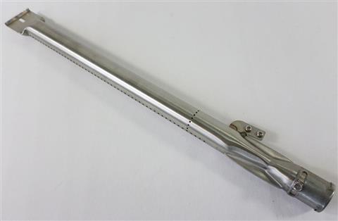 grill parts: 16-3/8" Stainless Steel Tube Burner With Attached Electrode Mounting Bracket, Master Forge