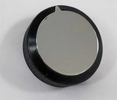 grill parts: Control Knob with Chrome Front and Soft Rubber Grip