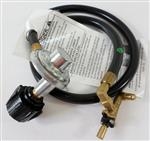  Grill Parts: Hose, Valve and Regulator Assembly "18K-High 9K-Low", Charbroil Big Easy "Tru-Infrared" Smoker/Roaster/Grill (SRG)