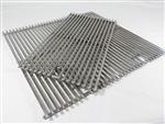 grill parts: 19-1/4" X 31-1/8" Three Piece Stainless Steel Cooking Grate Set (image #2)