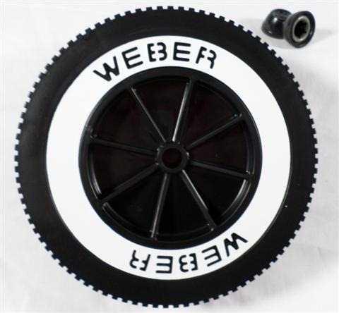Parts for Weber Charcoal Grills Grills: Weber Kettle Wheel - (6in. Dia.)