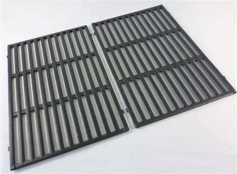 grill parts: 17-1/2" X 23-3/4" Two Piece Cast Iron Cooking Grate Set, "Spirit II" 310 Series, (Model Years 2017 and Newer)