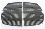 grill parts: 17-3/4" X 25"  "Porcelain Enameled" Cast Iron Cooking Grates, "Gloss Finish" Weber Q300/320 And Q3200 (image #1)