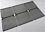 grill parts: 17-9/16" X 28-1/4" Three Piece "Gloss Finish" Cast Iron Cooking Grate Set (image #2)