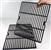 grill parts: 17-7/8" X 28-1/2" Two Piece Gloss Cast Iron Cooking Grate Set (image #1)