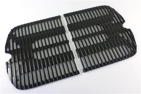 grill parts: "Two Piece" Cast Iron Cooking Grate, Weber Traveler