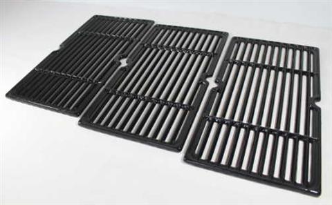 grill parts: 16-7/8" X 27" Three Piece Cast Iron Cooking Grate Set 