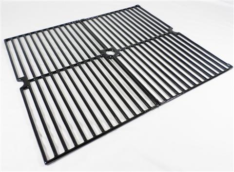 grill parts: 17-1/2" X 20-3/4" Two Piece Gloss Cast Iron Cooking Grate Set NO LONGER AVAILABLE