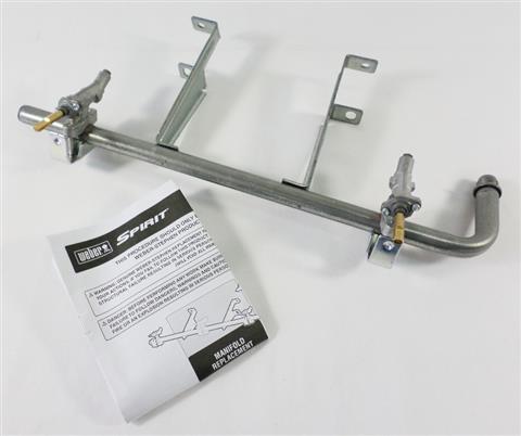 grill parts: Complete Gas Control Valve Assembly - Natural Gas - (Weber Spirit 210 Series)