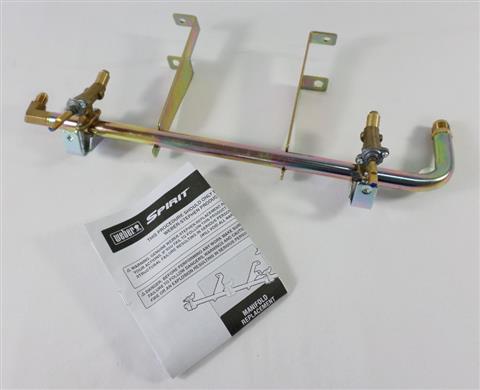 grill parts: Complete Gas Control Valve Assembly - Propane - (Weber Spirit 220 Series)