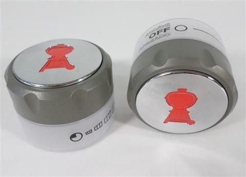 grill parts: Set Of Two "Lighted" Control Knobs For Main Burners, Summit 400/600 "Model Years 2007-2011"