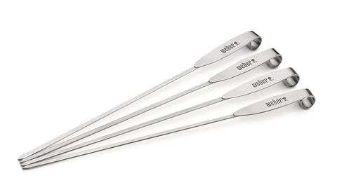 Weber Stainless Steel Skewer Set BBQ Grill Accessories #6726