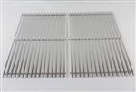 grill parts: 17-3/8" X 23-3/4" Two Piece Stainless Steel "Solid Rod" Cooking Grate Set (image #2)