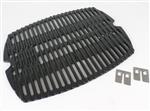 grill parts: Q100/1000 Series "Two Piece" Cast Iron Cooking Grate (image #2)