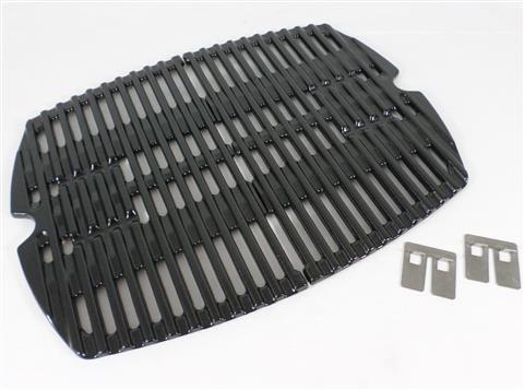 Parts for Cooking Grates Grills: Q100/1000 Series "Two Piece" Cast Iron Cooking Grate