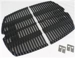 Grill Grates Grill Parts: Q200/2000 Series Two Piece Cast Iron Cooking Grate #7645