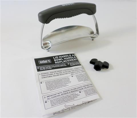 grill parts: Lid Handle Kit "With Shield", Weber Charcoal Models "2014 And Newer"