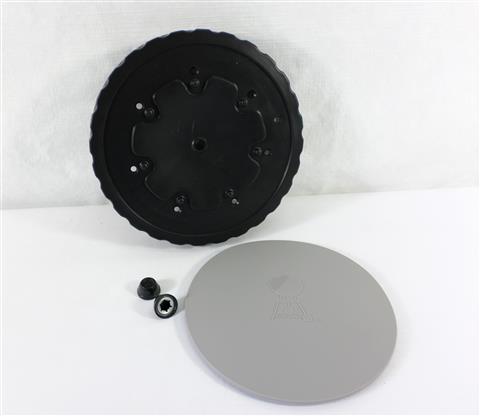 Parts for Spirit 700 Grills: Weber Kettle Wheel with Gray Hub Caps - (8in. Dia.)