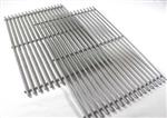 Grill Grates Grill Parts: 19-1/2" X 25-3/4" Two Piece Stainless Steel Rod Cooking Grate Set, Genesis 300 Series 2007-2016 (Replaces Part 7528) #82184