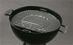grill parts: Gourmet BBQ System Hinged Cooking Grate For Weber 22" Charcoal Grills (image #3)