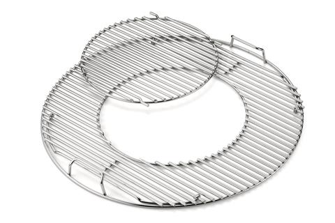 grill parts: Gourmet BBQ System Hinged Cooking Grate For Weber 22" Charcoal Grills