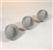 grill parts: Gray Gas/Heat Control Knobs - 3pc. - (For Weber Spirit) (image #2)