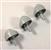  Genesis 1000 grill parts: Gray Gas/Heat Control Knobs - 3pc. - (For Weber Spirit) (image #5)