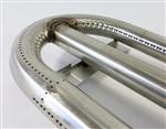Alfresco grill parts: “U” Shaped Burner - Stainless Steel - (18-1/4in. x 7-3/4in.)  (image #2)