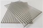 grill parts: 18-1/2" X 25-1/2" Two Piece Stainless Steel Cooking Grate Set (image #1)