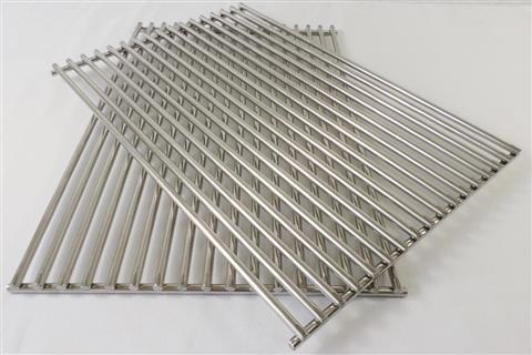 grill parts: 18-1/2" X 25-1/2" Two Piece Stainless Steel Cooking Grate Set