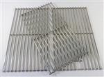grill parts: 17-1/4" X 29-3/4" Three Piece Stainless Steel Rod Cooking Grate Set (image #2)