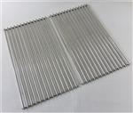 Grill Grates Grill Parts: 17-1/2" X 20-3/8" Two Piece Stainless Steel Cooking Grate Set, "Spirit II" 210 Series, Model Years 2017 and Newer (Replaces OEM Part 67022) #CG116SS-SET