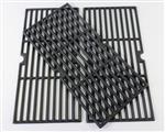 grill parts: 16-7/8" X 24-3/4" Set of 3 "Matte Finish" Cast Iron Cooking Grates (image #3)
