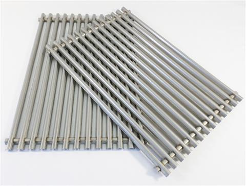 Parts for Genesis 1000 Grills: Channel Formed Cooking Grate Set - 2pc. - Stainless Steel - (23-1/2in. x 17-1/4in.)