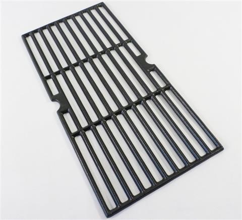 grill parts: 16-7/8" X 8-1/2" Cast Iron Cooking Grate, Advantage Series "2" Burner "Model Years 2015 And Newer"