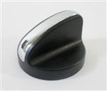 grill parts: 2-1/8" Chrome Capped Control Knob With Sloped Grip (image #2)