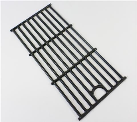 grill parts: 16-7/8" X 8-1/4" Cast Iron Cooking Grate, Advantage Series "3" Burner (Model Years 2015 And Newer) Replaces Part G431-0042-W1.