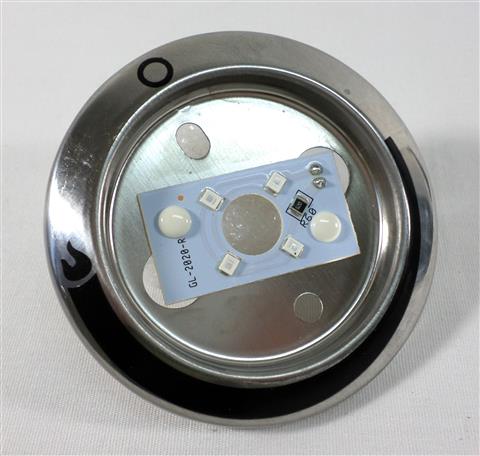 grill parts: 3-1/16" Bezel for Control Knob (LED illuminated), Charbroil Performance