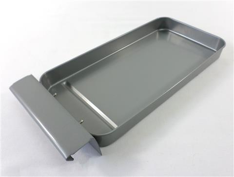 grill parts: 10-7/8" X 5-3/4" Slide Out Grease Catch Pan Gray