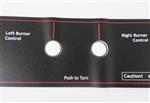 grill parts: WNK "New Style" Control Panel Label (image #3)