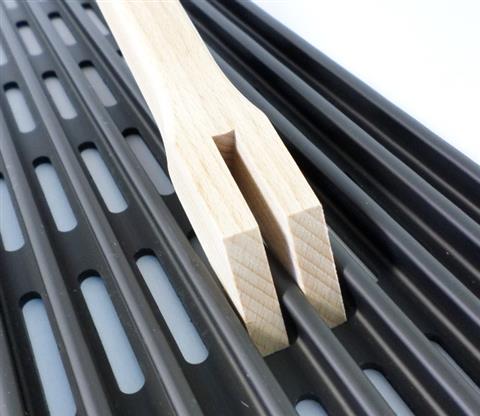 Parts for Advantage Series Grills: Forked Wooden Scraper - For MHP SearMagic Grates - (13-1/2in.)