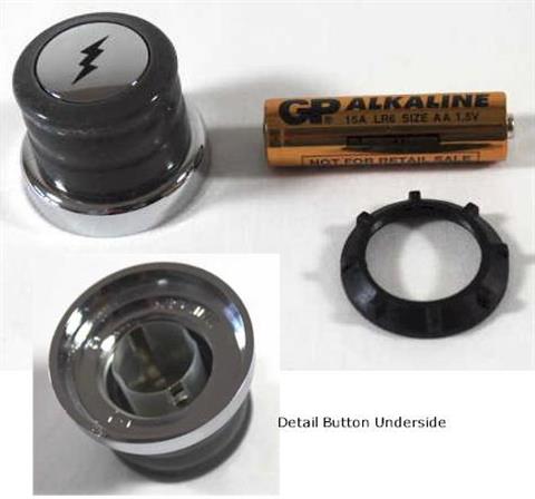 Parts for Ignitors Grills: "AA" Push Button and Lock Ring, Genesis 300 Model Years 2011-2016 (Replaces OEM Part 40277202)