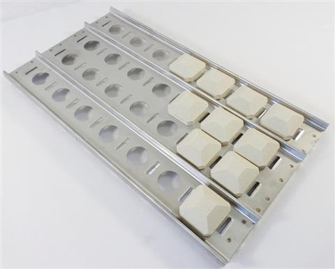 grill parts: 19-1/4" x 10-1/2" Stainless Steel Briquette Holder Tray (Replaces OEM Part 80644)