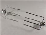 Rotisseries Grill Parts: Heavy Duty Stainless Steel Rotisserie Spit Rod Forks, "Set of 2"