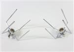 Rotisseries Grill Parts: Nickel Plated 4 Prong Rotisserie Meat Forks, "Set of 2"